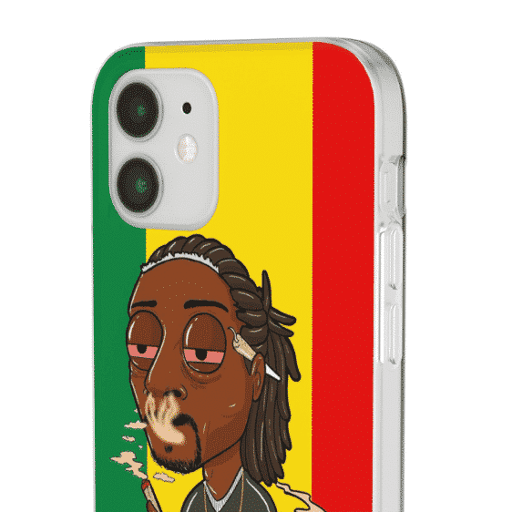 Rastaman Themed Stoner Snoop Dogg Smoking iPhone 12 Case RM0310