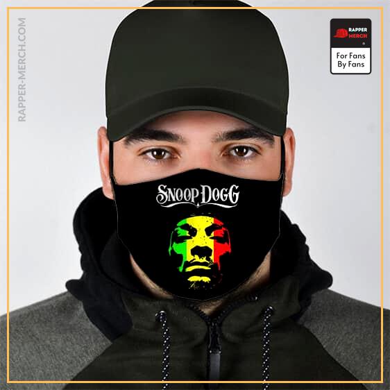 Reggae Snoop Dogg Face Art Dope Black Cloth Face Mask RM0310