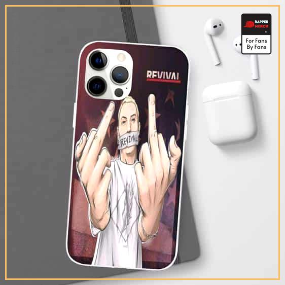 Revival Album Double Middle Finger Eminem iPhone 12 Case RM0310