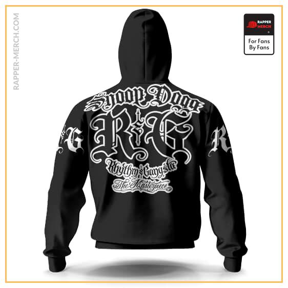 Rhythm And Gangsta Snoop Dogg Logo Black Zip Hoodie Jacket RM0310