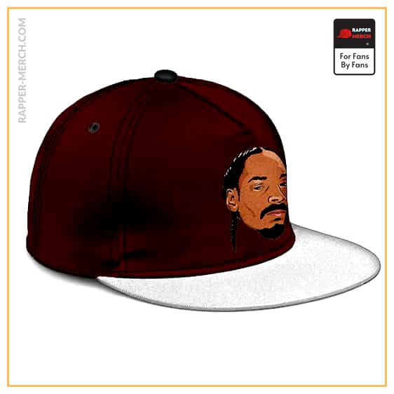 Stunning Snoop Doggy Dogg Icon Maroon Snapback Hat RM0310