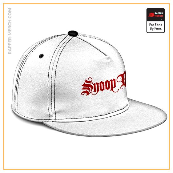 Snoop Dogg Minimalistic Logo White Snapback Hat RM0310