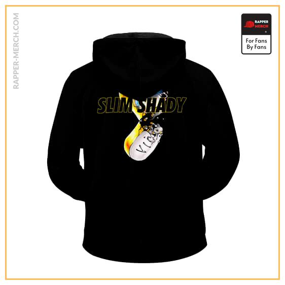 SSLP Logo Slim Shady Pill Album Art Black Zip Up Hoodie RM0310
