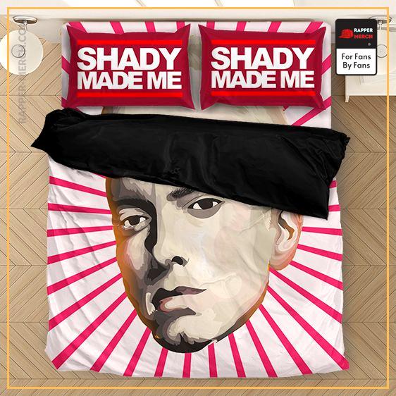 Shady Made Me Slim Shady Eminem Face Cutout Art Bed Linen RM0310