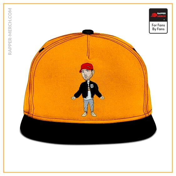 Slim Shady Eminem Caricature Style Orange Snapback RM0310