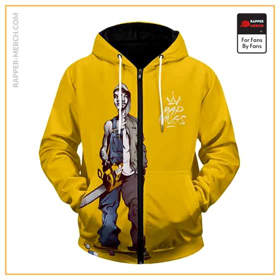 Slim Shady Eminem Dope Artwork Yellow Zip Up Hoodie RM0310