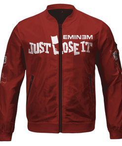 Slim Shady Eminem Just Lose It Stylish Red Bomber Jacket RM0310
