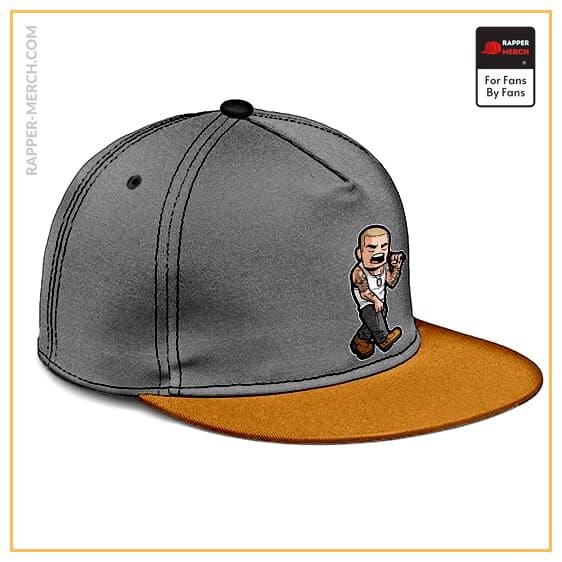 Slim Shady Eminem Rapping Cartoon Illustration Snapback Cap RM0310
