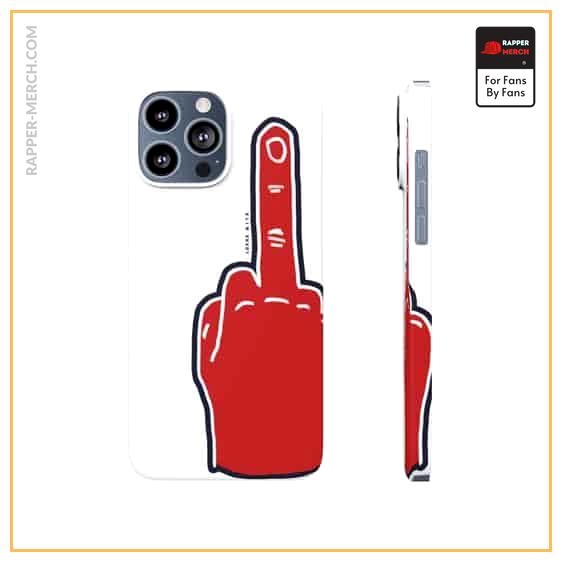 Slim Shady Red Middle Finger iPhone 13 Fitted Cover RM0310