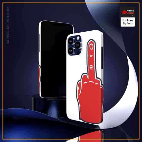Slim Shady Red Middle Finger iPhone 13 Fitted Cover RM0310