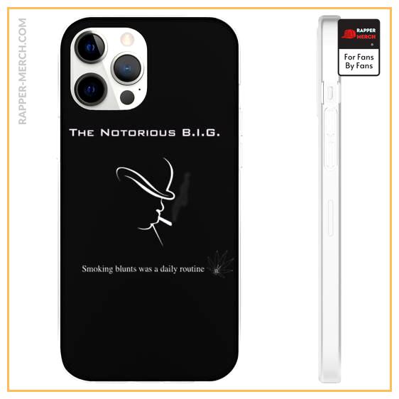 Smoking Blunts The Notorious Big iPhone 12 Fitted Case RP0310