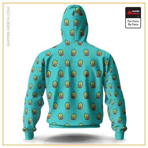Snoop Dogg In Fish Hat Face Pattern Funny Zip Up Hoodie RM0310