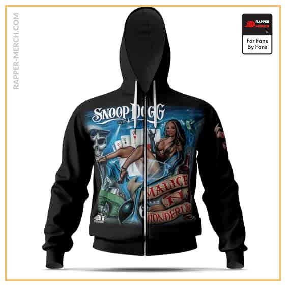 Snoop Dogg Malice In Wonderland Cover Badass Zip Hoodie RM0310