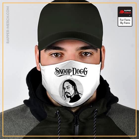 Snoop Dogg Monochrome Vintage White Cloth Face Mask RM0310