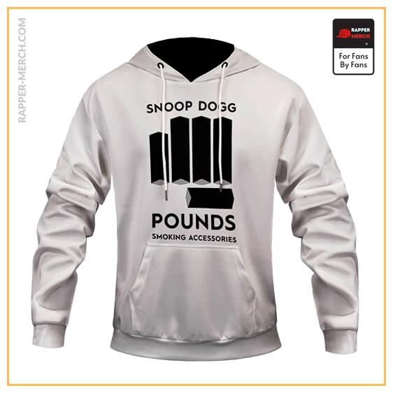 Snoop Dogg Pounds Smoking Accessories Dope White Hoodie RM0310