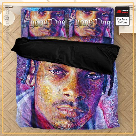 Snoop Dogg Realistic Portrait Art Purple Bedding Set RM0310
