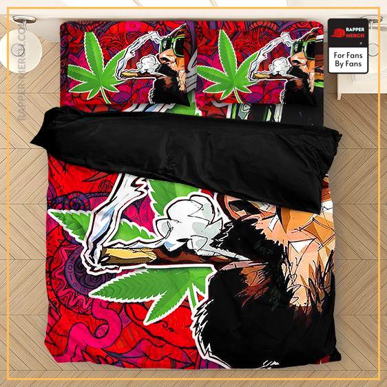 Snoop Dogg Smoking Blunt Red Oriental Pattern Bed Linen RM0310