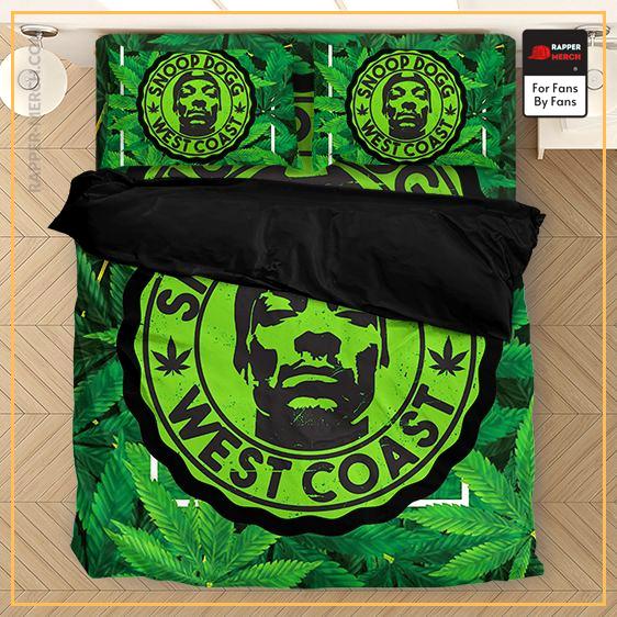 Snoop Dogg West Coast Weed Badge Logo Green Bed Linen RM0310
