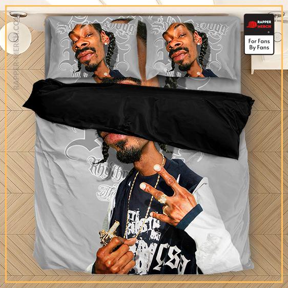 Snoop Doggy Dogg Realistic Caricature Gray Bed Linen RM0310