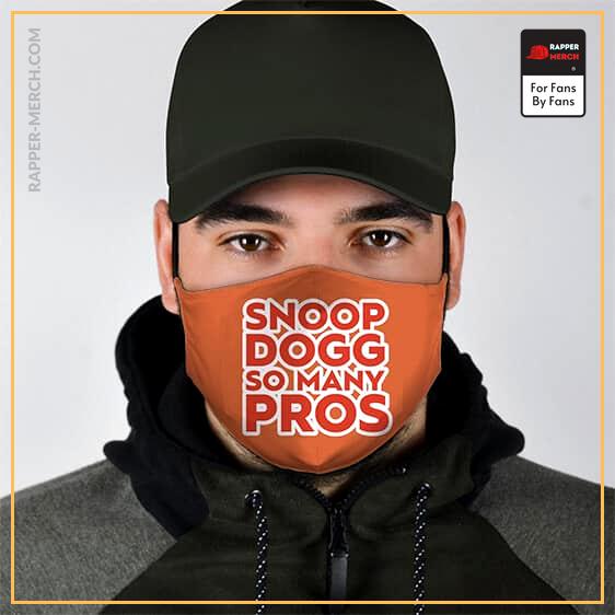 So Many Pros Snoop Doggy Dogg Song Orange Face Mask RM0310