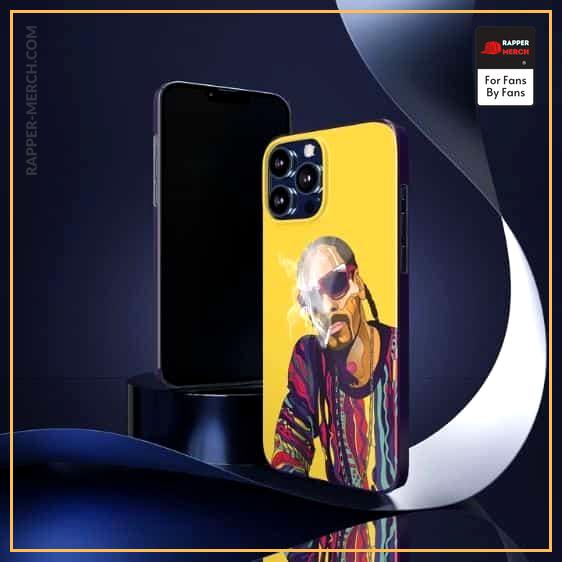 Stoner Calvin Snoop Dogg Smoking Cool Yellow iPhone 13 Case RM0310