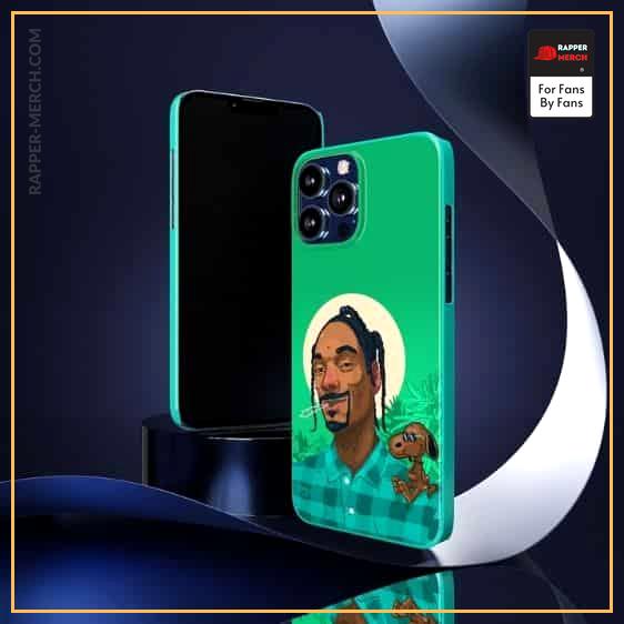 Stoner Snoop Dogg With Snoopy Cool Green iPhone 13 Cover RM0310