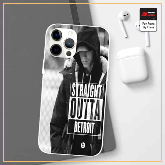 Straight Outta Detroit Eminem Monochrome iPhone 12 Case RM0310