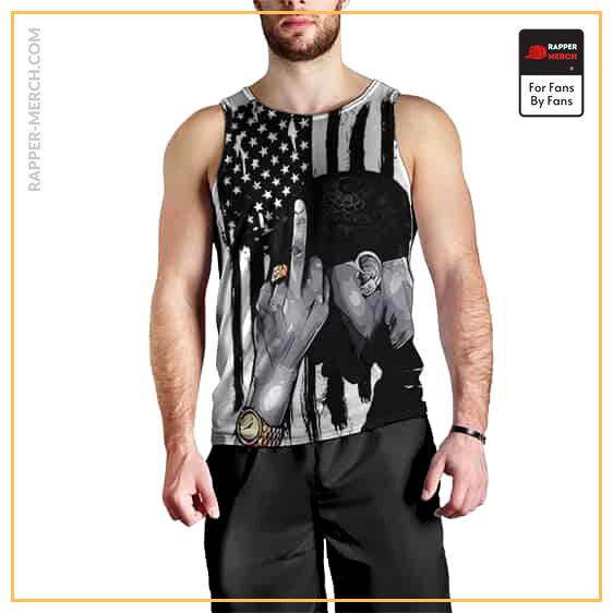Middle Finger Up 2Pac Shakur Cool Tank Top RM0310