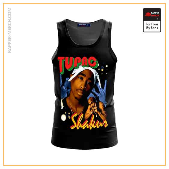 Vintage Tupac Makaveli Graphic Sleeveless Shirt RM0310