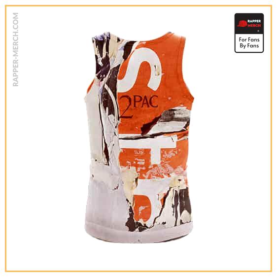 Tupac & Roses Abstract Graffiti Cool Tank Top RM0310