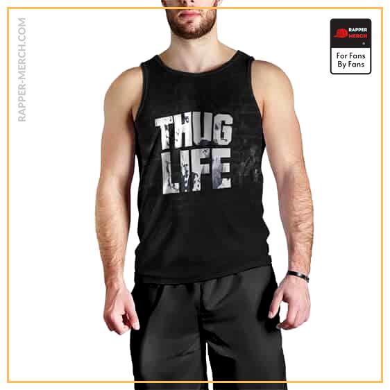 Thug Life Tupac Shakur Graphic Sleeveless Shirt RM0310
