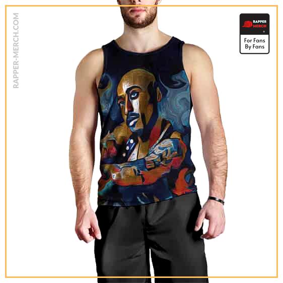 Tupac Shakur Abstract Painting Sleeveless Shirt RM0310
