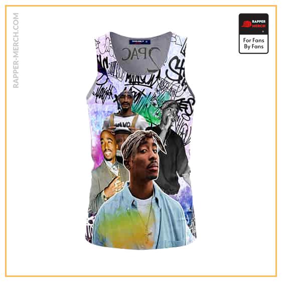 Tupac Shakur Hip-hop Street Graffiti Tank Top RM0310