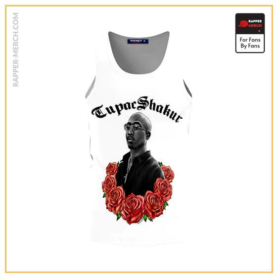 Awesome Tupac Shakur & Roses Art Tank Top RM0310