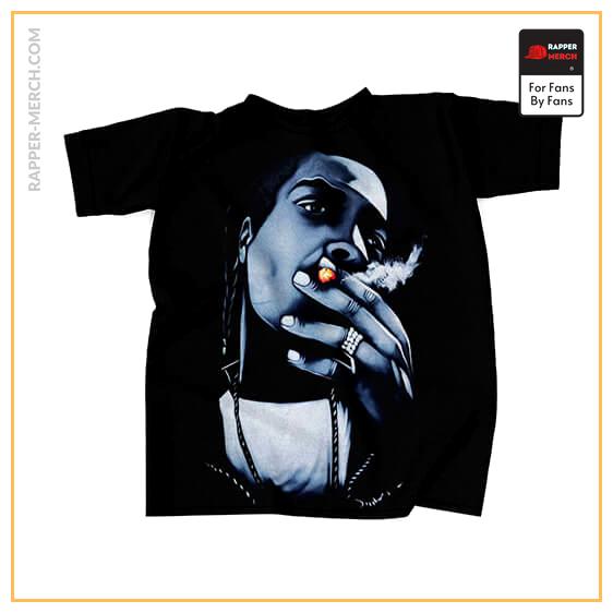 Snoop Doggy Dogg Graphic Art Smoking T-Shirt RM0310