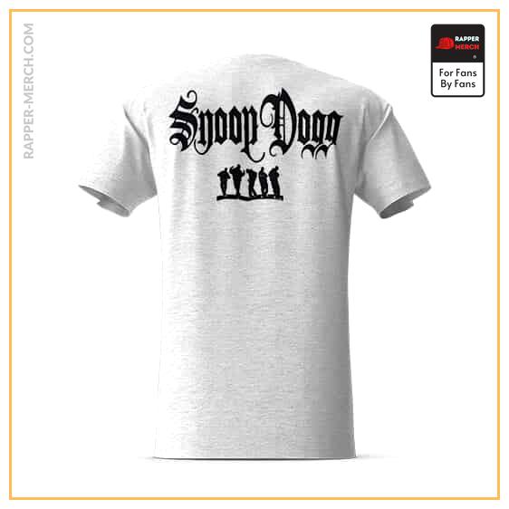 Snoop Dogg Tattoo Typography Art White Tees RM0310