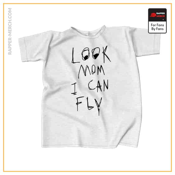 Look Mom I Can Fly Travis Scott White Shirt RM0410