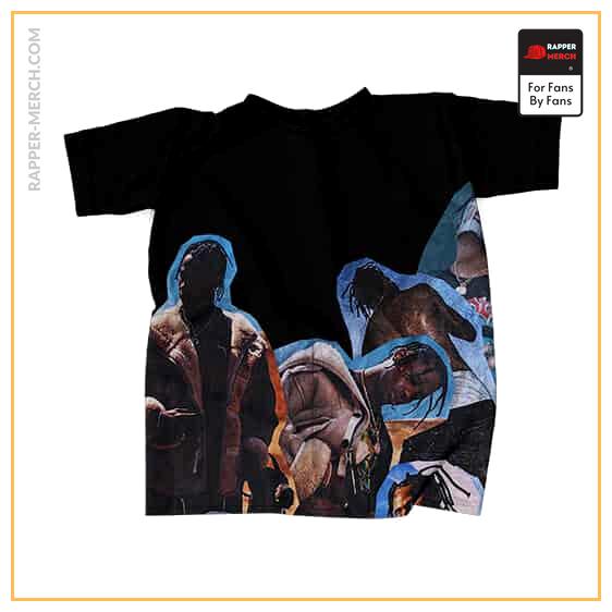 Awesome Travis Scott Cut Out Collage T-Shirt RM0410