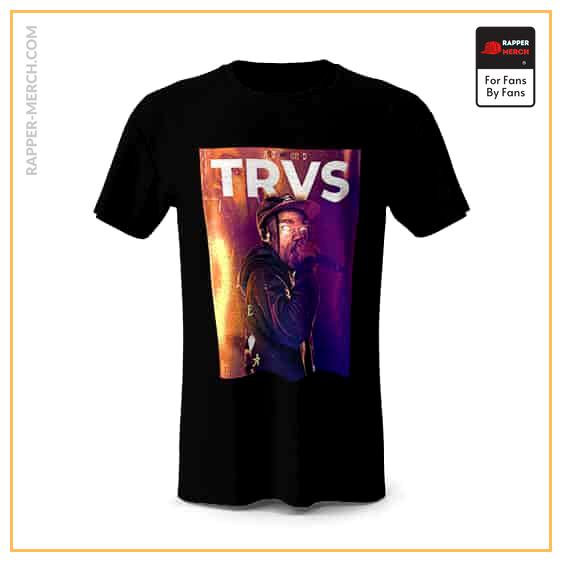 Astroworld Travis Scott Rapping Black Tees RM0410