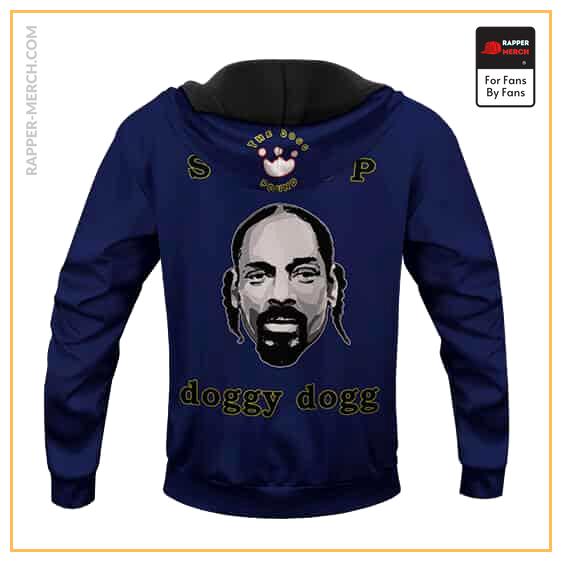 The Dogg Pound Snoop Dogg Head Artwork Blue Hoodie Jacket RM0310