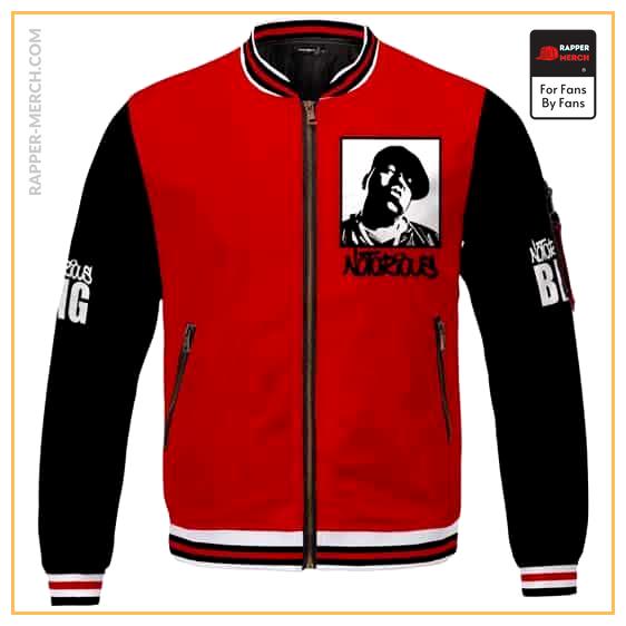 The Notorious B.I.G. Awesome Red And Black Varsity Jacket RP0310
