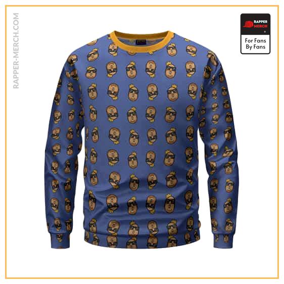 The Notorious B.I.G. Cartoon Head Pattern Epic Sweater RP0310