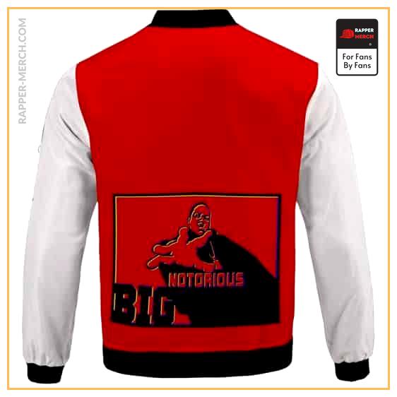 The Notorious B.I.G. Crown Logo Red Varsity Jacket RP0310