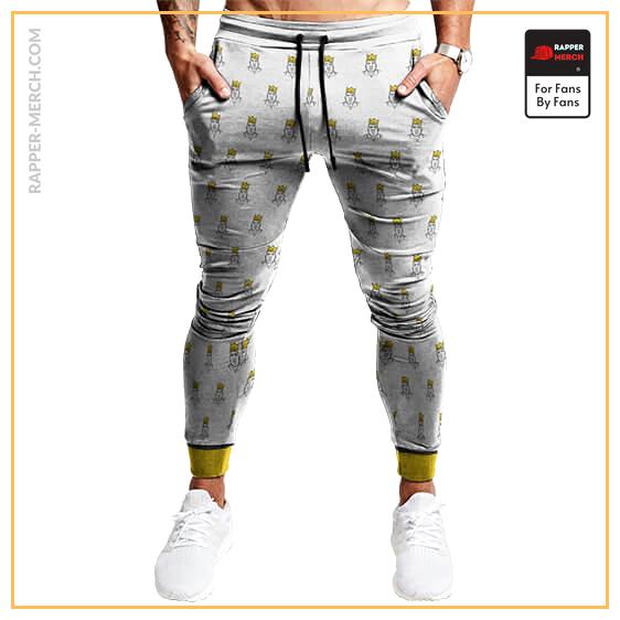 The Notorious B.I.G. Crowned Head Outline Pattern Joggers RP0310