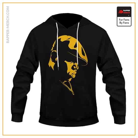 The Notorious B.I.G. Golden Face Silhouette Pullover Hoodie RP0310