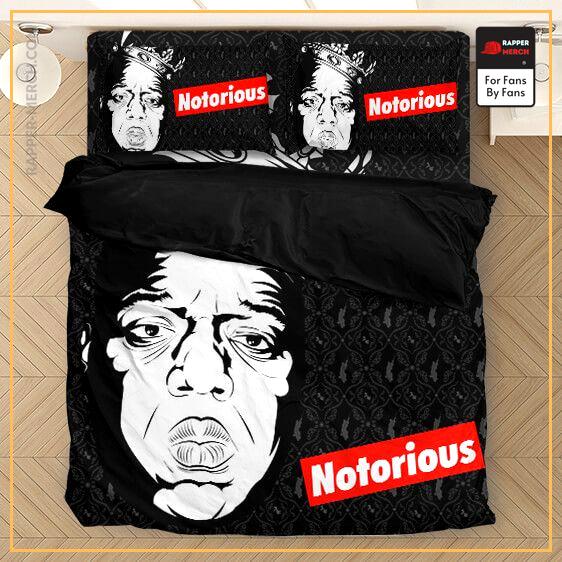 The Notorious B.I.G. Iconic Crown Black Bedding Set RP0310
