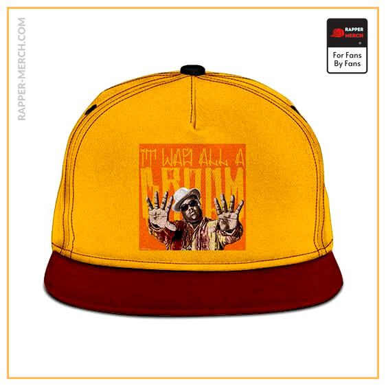 The Notorious B.I.G. It Was All A Dream Yellow Snapback Hat RP0310