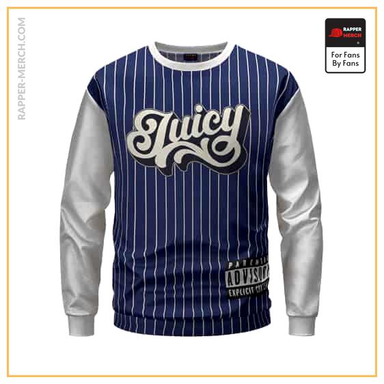The Notorious B.I.G. Juicy Blue Pinstripes Sweatshirt RP0310