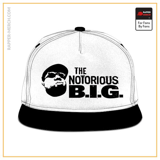 The Notorious B.I.G. Logo Art Dope White Snapback Hat RP0310