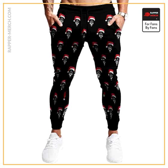 The Notorious B.I.G. Wearing Santa Hat Parody Funny Joggers RP0310